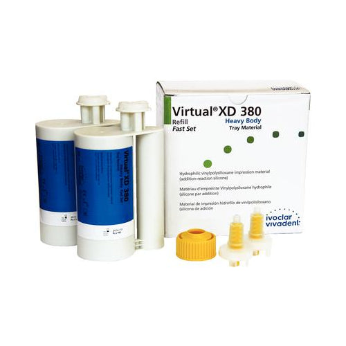 Ivoclar Vivadent 646448 Virtual XD 380 VPS Material Heavy Body Fast Set XXL 2/Pk 380 mL EXP May 2023 Ivoclar Vivadent 646448 Virtual XD 380 VPS Material Heavy Body Fast Set XXL 2/Pk 380 mL EXP May 2023